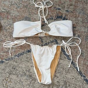 ZARA white bikini